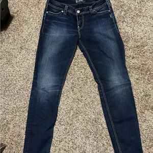 Suki Mid Super Skinny Silver Brand Jeans